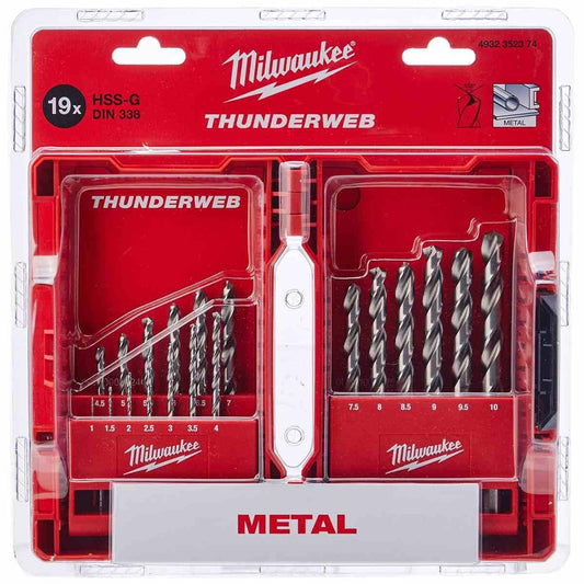 Milwaukee Set Punte Thunderweb HSS-G.