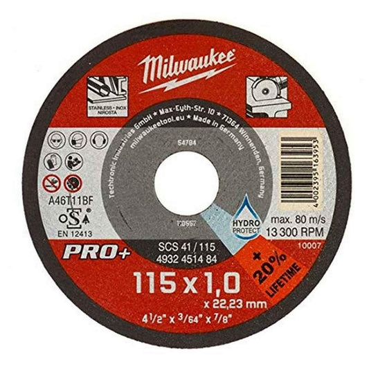 Milwaukee Disco Da Taglio Pro Plus 115x1
