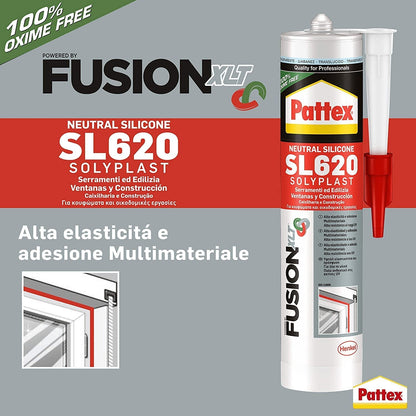 Pattex Sigillante Silicone Edile  SL620 Grigio RAL7004 300ml