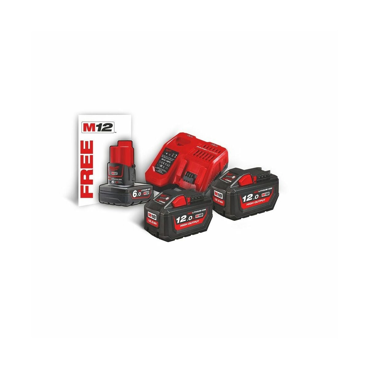 Milwaukee Set Batterie M18HNRG-122 12h