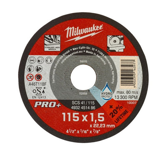 Milwaukee Disco Da Taglio Pro Plus 115x1,5mm