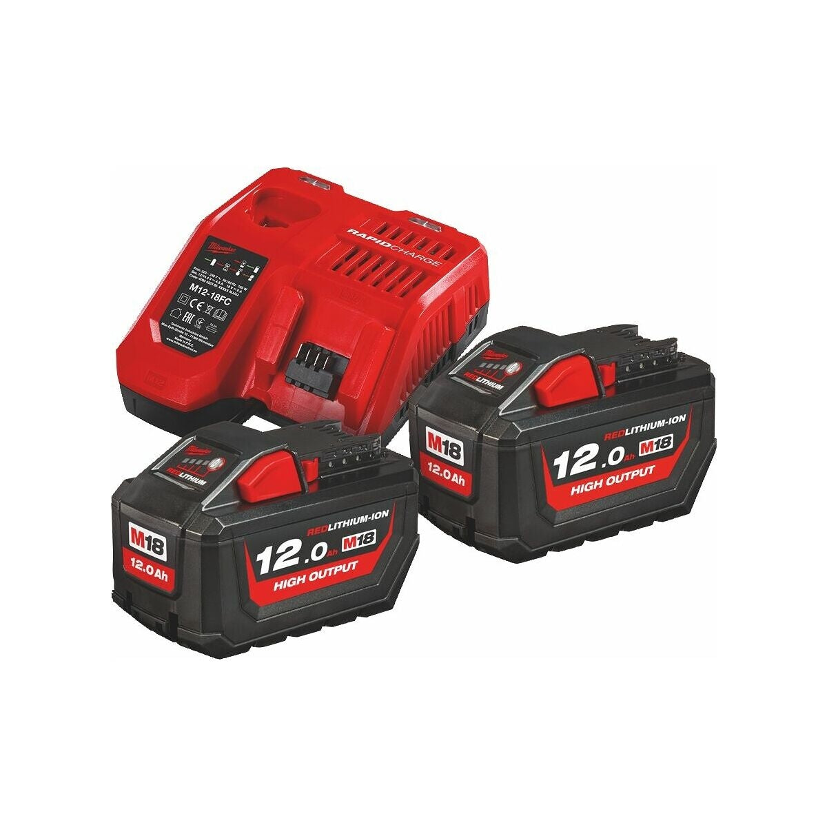 Milwaukee Set Batterie M18HNRG-122 12h