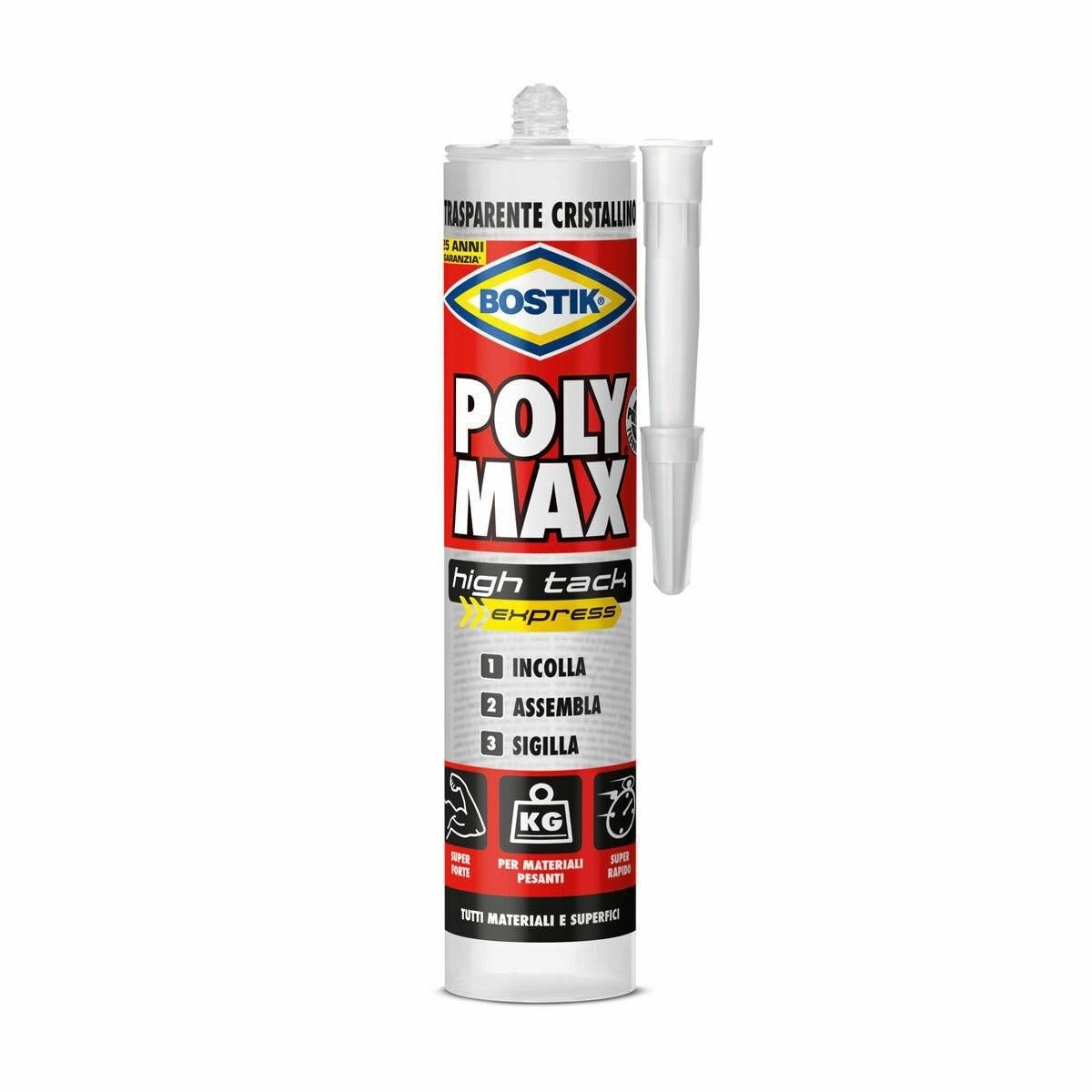 Bostik Polymax High Tack Cartuccia Cristal GR.300