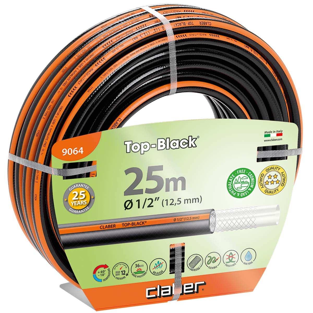 Claber Tubo Irrigazione Top-Black MT.25