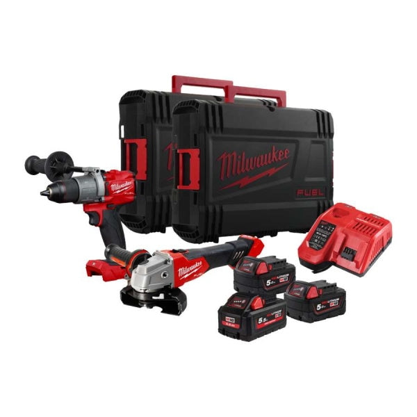 Milwaukee Kit M18 Trapano Avvitatore + Smerigliatrice FPP2Y2-553X